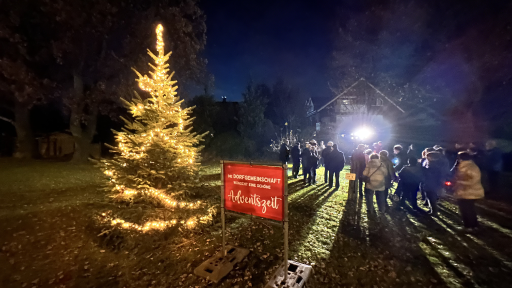 Weihnachtsbaum der Dorfgemeinschaft
